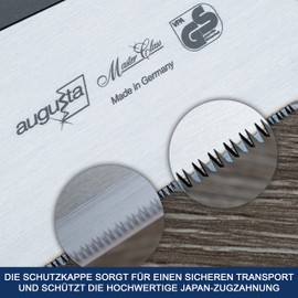 Replacement Saw Blade for Augusta Dogrose Japanese Saw Mini-Dozuki 150 mm I Traditional Saw Made of Band Steel C75 for Fine Cuts I Hand Saw with Sturdy Steel Back and Raffia Handle