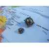 Jim Clift Design Globe Compass Lapel Pin - 1 Count