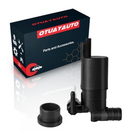 Washer Pump Compatible with Twingo II III, Clio III IV, Zoe, 106, 207, 208, 307, 308, 407, 807, OTUAYAUTO Wiper Pump for Windscreen Washer System