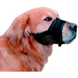 Nobby Adjustable Nylon Muzzle for Dog, Size 4 - XL - 23 - 31cm, Black