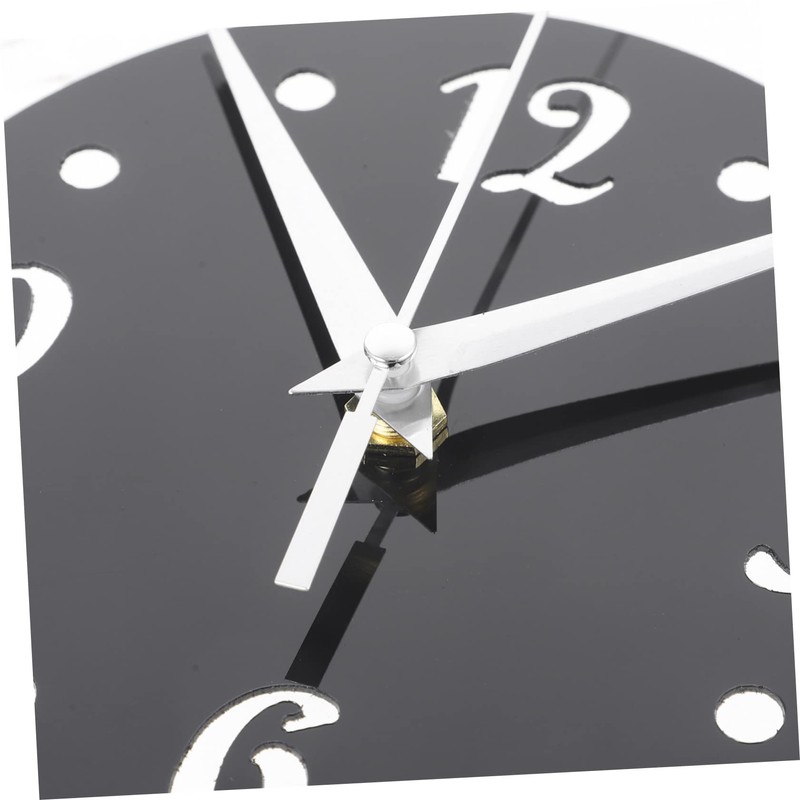 ABOOFAN Acrylic Girl Shape Wall Clock Modern Frameless Sticker Design