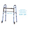 NOVA Folding Walker Basket with Cup Holder Bottom Liner Insert,