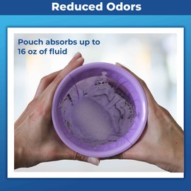 Disposable Emesis CareBag with Super Absorbent Pouch- Absorbs 16 oz.– 20 Vomit Bags- No More Leaks and Splashes- Single Use- Reduces Odors - Medical Grade- by Cleanis