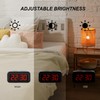 SUPLEDCK Alarm Clock,Digital Alarm Clock for Bedrooms,Battery Operated Clock,Adjustable 3