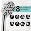 Tub Spout with Diverter, High Pressure 8 Settings Hand Held