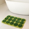 Whoohoohome Green Moss Bath Mat - Non Slip 18 x
