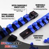 6 Pcs Socket Organizer Rail Set, Premium Socket Holder, Heavy-Duty