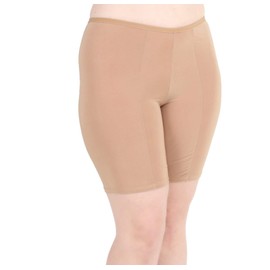 Undersummers Classic Shortlette, Plus Size Slip Shorts for Women Under Dress, Thigh Anti Chafing Shorts Women, Undergarments for Dresses (XL, Beige)