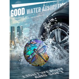 GooodiderX Car Cup Coasters,2 Pack Car Coaster,2.75inch Anti Slip and Absorbent Cars Coasters for Cup Holders,Neoprene Car Accessories for Women,Cute Decor for Women(Dragonfly)