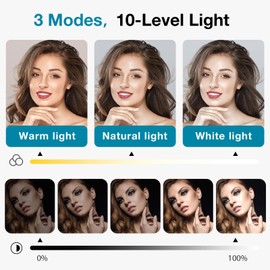 InnoGear Video Conference Light, On-Camera Video Lights for Monitor Desk LED Streaming Lighting with Remote and Touch Control Selfie Zoom Lighting for Computer Webcam Laptop Podcast, Recording