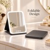 LED Dimmable Makeup Mirror with 3 Color Light Modes, Adjustable