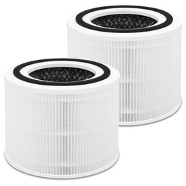 2 Pack 240 True 14 Replacement Filter Compatible with 240 Air Cleaner Purifier, 3-in-1 HP-14 Filter Replacement with Activated Carbon Filter,Fit For Puroair 14 Air Purifier
