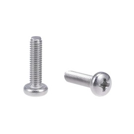 TOP-VIGOR 20Pcs Cross Pan Head Machine Screws, M4x16mm Phillips Round Head Screws Bolts for Machinery, Furniture, Car, Motorcycle Repair, Electronic Products, Ship Assembly, and DIY