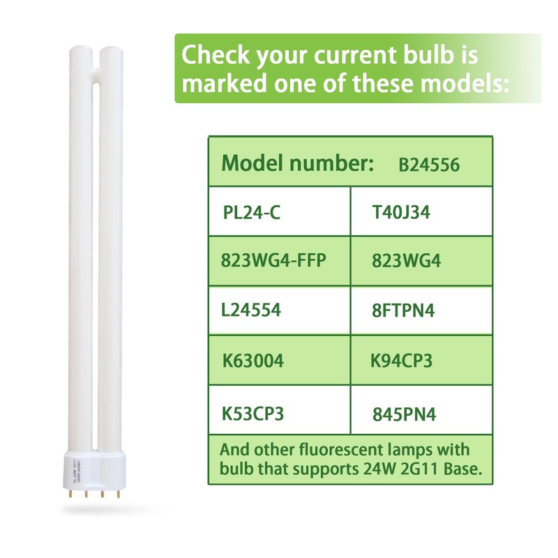 PL24-C 24W Replacement for OttLite B24553 T40J34 Fluorescent Light Bulb,24W