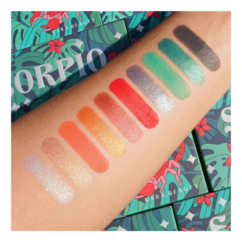 Paleta de Sombras Kara Beauty Horoscope Collection 10 Tonos Brillantes