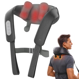 Neck S Shiatsu Neck and Shoulder Massager with Heat, Black