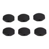 6Set Guitar Tuning Peg Buttons Ebony Metal Tuner Machine Head
