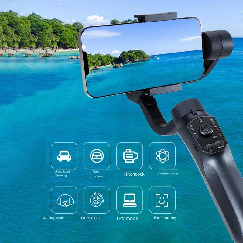 Fahgaer F10 3-Axis Handheld Gimbal Smartphone Stabilizer Cellphone Selfie Stick