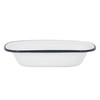 Argon Tableware White Enamel Pie Dishes - Metal Outdoor Camping
