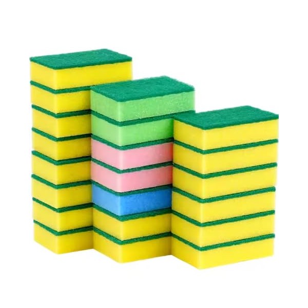 MCHAIMKO Scrub Sponge, Heavy Duty, Multi-Purpose Cleaning Sponges for Kitchen,