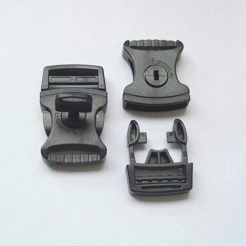 micoshop 25 Sets 1" 25mm Buckles Side Release Webbing Nylon