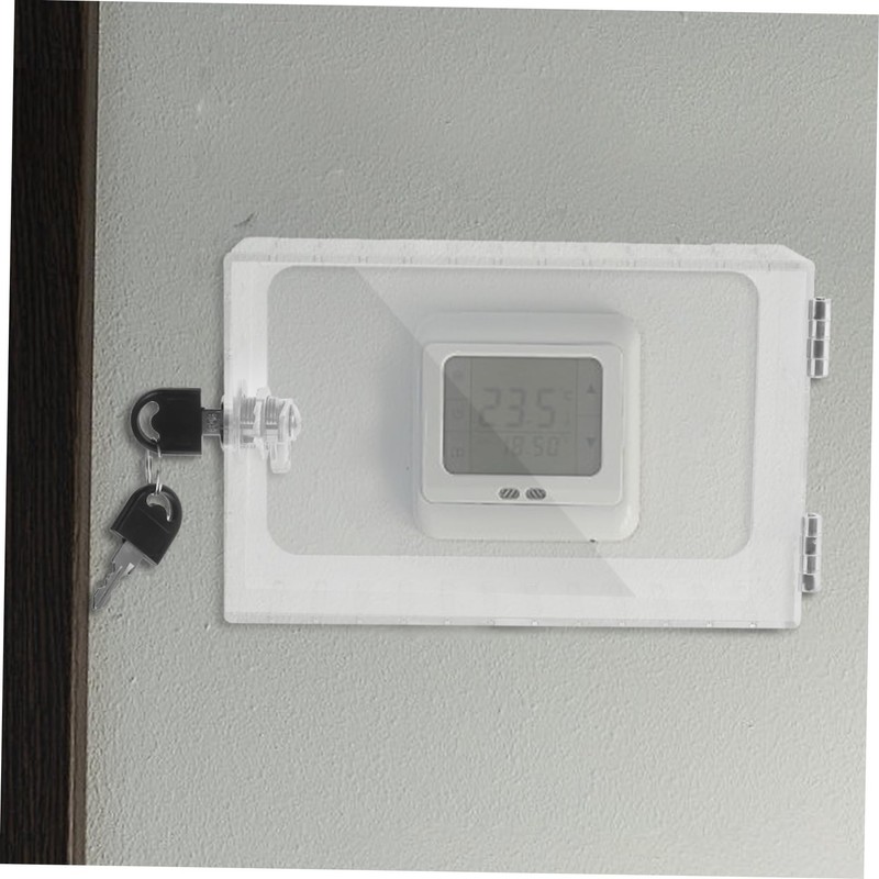 ORFOFE Thermostat Lock Box Wall Guard Protector for Indoor Thermostats