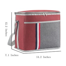 FAVORTALK Lunch Bags for Women Thermal Cool Bag with Adjustable Strap Waterproof Lunch Box Bag for Adults Boys Girls Work School Picnic Insulated Lunch Bag, B33214