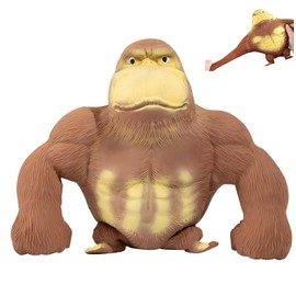 YXthognyx Stretchy Gorilla Fidget Soft Rubber Stress Relief Toy for Young and Old - Ideal for Relaxation, Sensory Play & Gift Occasions (Gorilla)