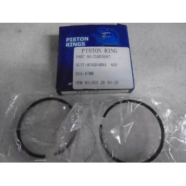 mako 2pcs 47mm*1.5mm Piston Rings For Husqvarna 455 Rancher 460 357XP 359 357 357EPA