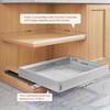 Seinloes 2 Pack Pull Out Cabinet Organizers 21"Deep With Raising