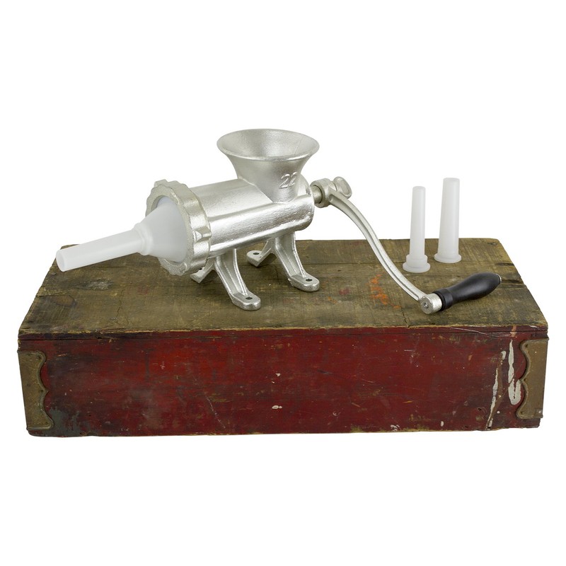 Chard HG-22 Meat Hand Grinder, No. 22, Silver