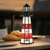 HomeBeauty A0016 Tiffany Lighthouse Lamp Stained Glass Accent Table lamp