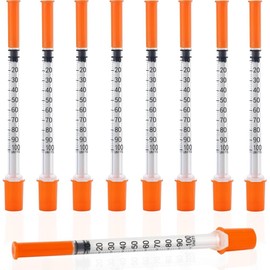 30G 1cc 1ml 1/2-Inch Measurement Lab Accessories for Industrial and Scientific, Individually Sealed Wrapped - 20 Pack