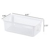 Buyitt Plastic Small Office Desktop Baskets, Set of 6 Rectangular