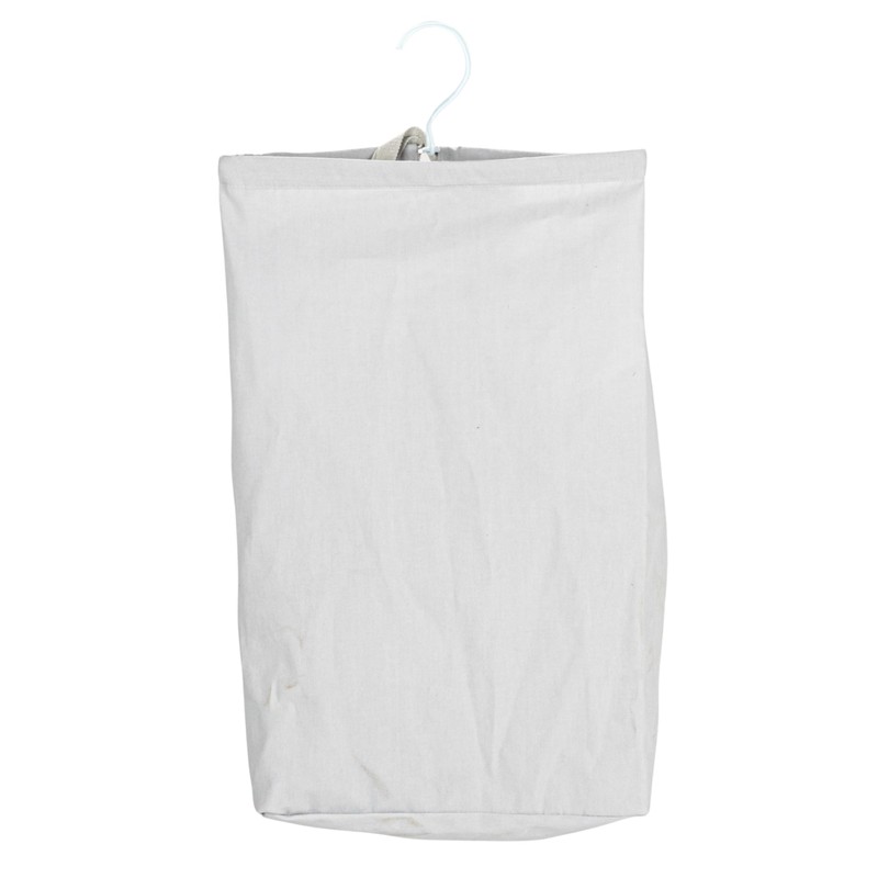 Household Essentials Door Hanging Laundry Bag, Washable Canvas Bag with