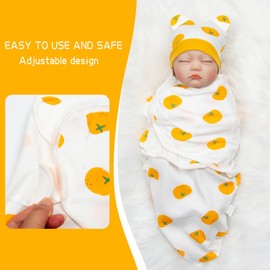 Reborn Baby Dolls Clothes Newborn Receiveing Blanket for 18-22 inch Reborn Dolls Swaddle Blanket
