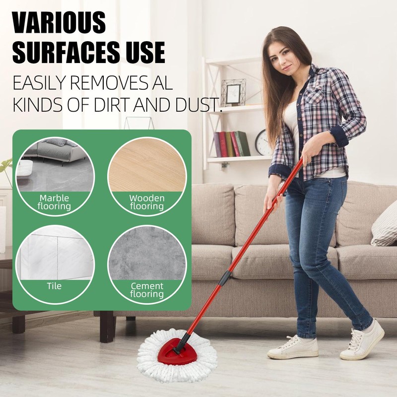 5 Pack Mop Replacement Heads Compatible with Vileda 1 Tank