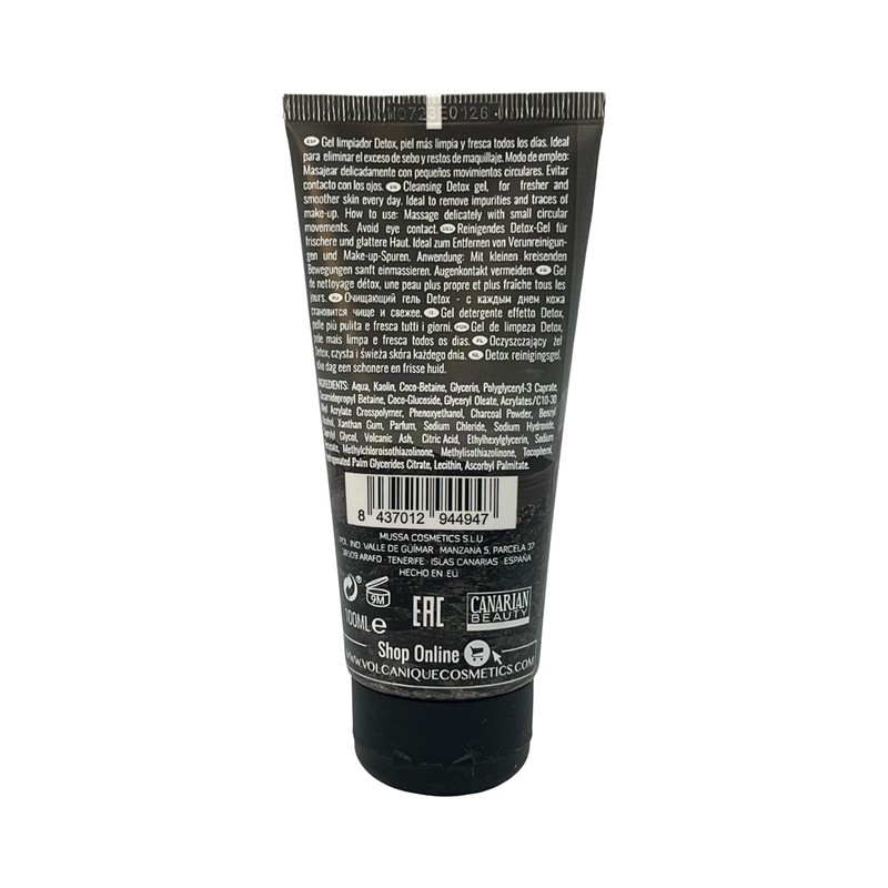 Vulcanique Detox Cleansing Gel with Activated Carbon, Kaolin and Volcanic
