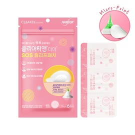 ClearT&Derma SOS Relief Patch BHA, 6 sheets, 1 piece / 클리어티앤 더마 SOS 릴리프 패치 BHA, 6매, 1개
