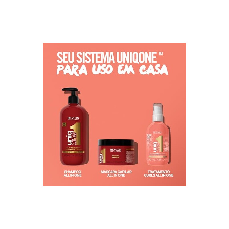 UniqOne Revlon Professional Hair Treatment Curls, Durazno, 230 ml
