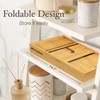 Wooden Bathtub Tray - Foldable Expandable Bamboo Bath Tray for