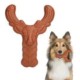 Rixotix Pets Dog Toys, Indestructible Beef-Flavored Chew Toys for Aggressive Chewers - Anxiety Relief & Teething Support for Medium to Large Dogs(COLOR:Brown)