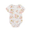 MAMIMAKA Newborn Baby Girl Short Sleeve Bodysuits One-Piece Cotton Baby