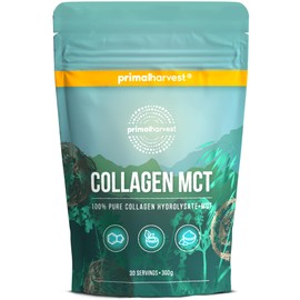 Primal Harvest Collagen Pulver von Primal Harvest - Bioaktives Premium Collagen Complex, nachhaltige Grasfütterung, Kollagen Hydrolysat, Geschmacksneutral, optimale Löslichkeit (Primal Collagen MCT (1 Pack)