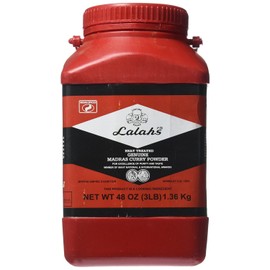Lalah's Heated Indian Curry Powder 3 Lb Large (Pack of 2)