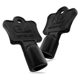 G4GADGET 2 Pack Heavy Duty Gas Meter Box Key – Ultra Durable Black Plastic Triangular Key for Gas, Electric, Water & Utility Meter Boxes – Strong Utility Box Opener