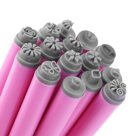 15pcs Nail Stamp Pens Nail Art Pen Stamping Tools for Stamp Plate for Flower Design DIY Nail Art Tool Salon Home Travel Nail Paint Pen Set