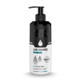 NISHMAN Hair Shampoo - Anti-Hair Loss Formula 480 ml - Strengthening & Nourishing Scalp Care - Thickening Shampoo for Men & Women - Reduces Hair Loss, Promotes Hair Growth & Restores Fuller, Ge