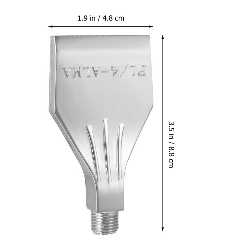 VILLCASE Flat Nozzle Aluminium Alloy Thread Air Blow Flat End