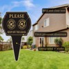 No Poop or Pee Dog Sign,13.6”X9.6” 2PACK Keep Off the